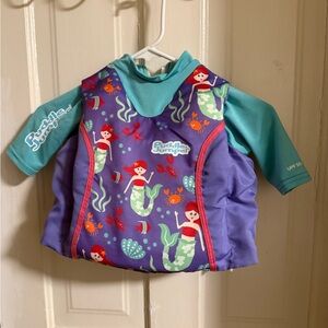Puddle Jumper Kids Swim Rashguard - Purple and Teal